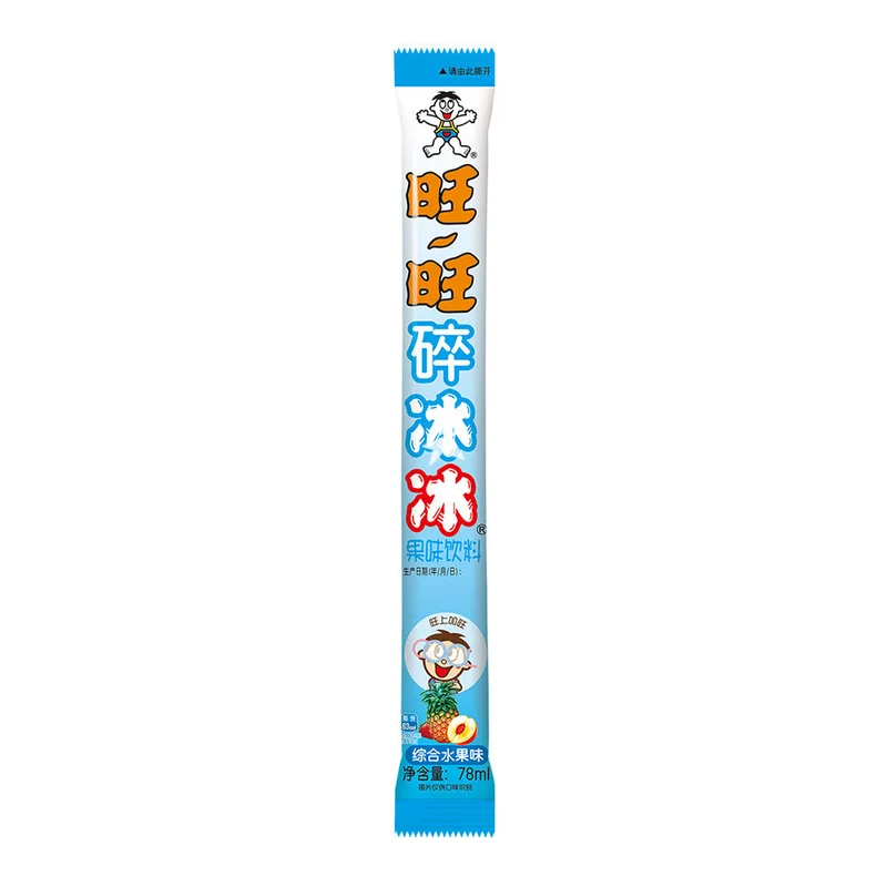 [Self-operated] China Want Want Crushed Ice Fruity Drink Comprehensive Fruit Flavor 78ml Children's Popsicle Crushed Ice Popsicle Jelly Sucking Ice
