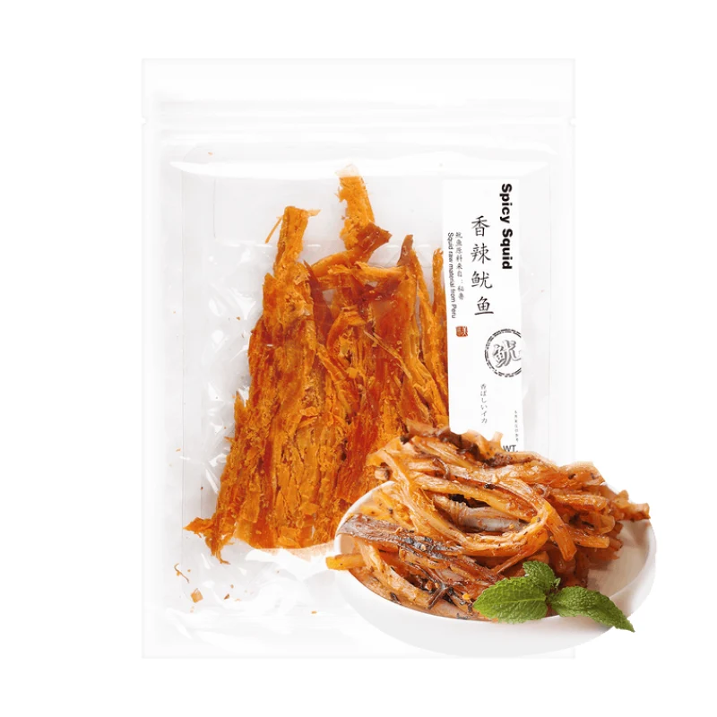 [Self-operated] China Jiameiyang spicy squid 100g Qingdao specialty seafood ready-to-eat snack shredded squid