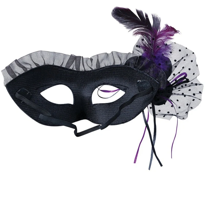 Silberne Maske mit Schleier