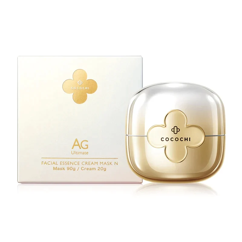 [Self-operated] Japan COCOCHI second generation double-layered anti-sugar small gold jar 110g essence cream 20g + mask 90g firming, elasticity and deep maintenance two-part curved mask