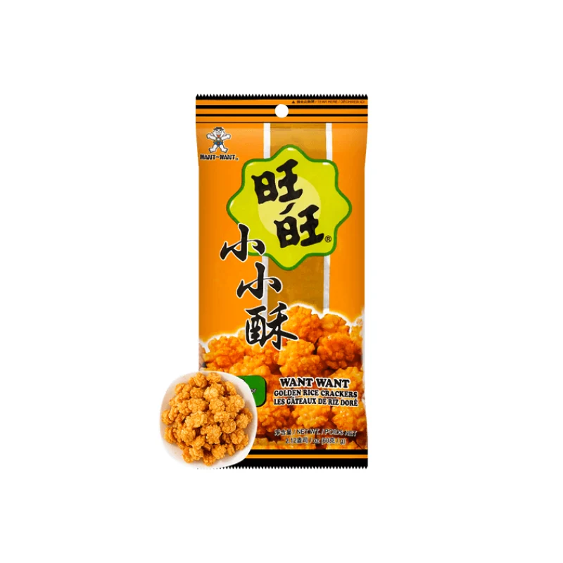 [Self-operated] China Want Want Pastoral Rice Fragrance Natural Advocate Xiao Xiao Su Original Flavor 60g Internet celebrity office craving puffed casual snacks