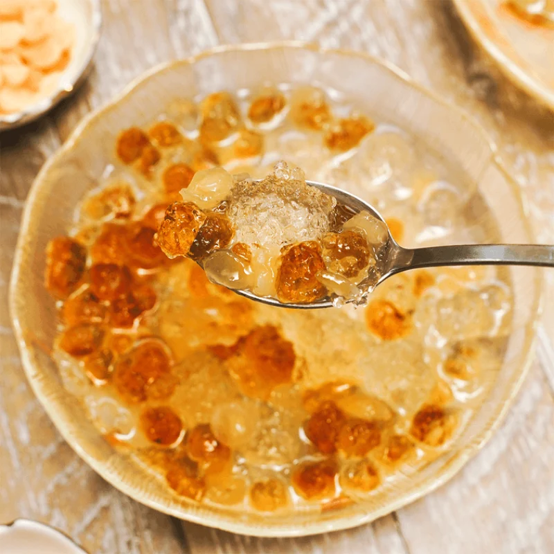[Self-operated] Chinese Qili Xiang, Peach Gum Beauty Drink, Peach Gum, Snow Swallow and Saponaria Rice, Three Treasure Soup 150g, Peach Gum+Snow Swallow+Saponia Rice