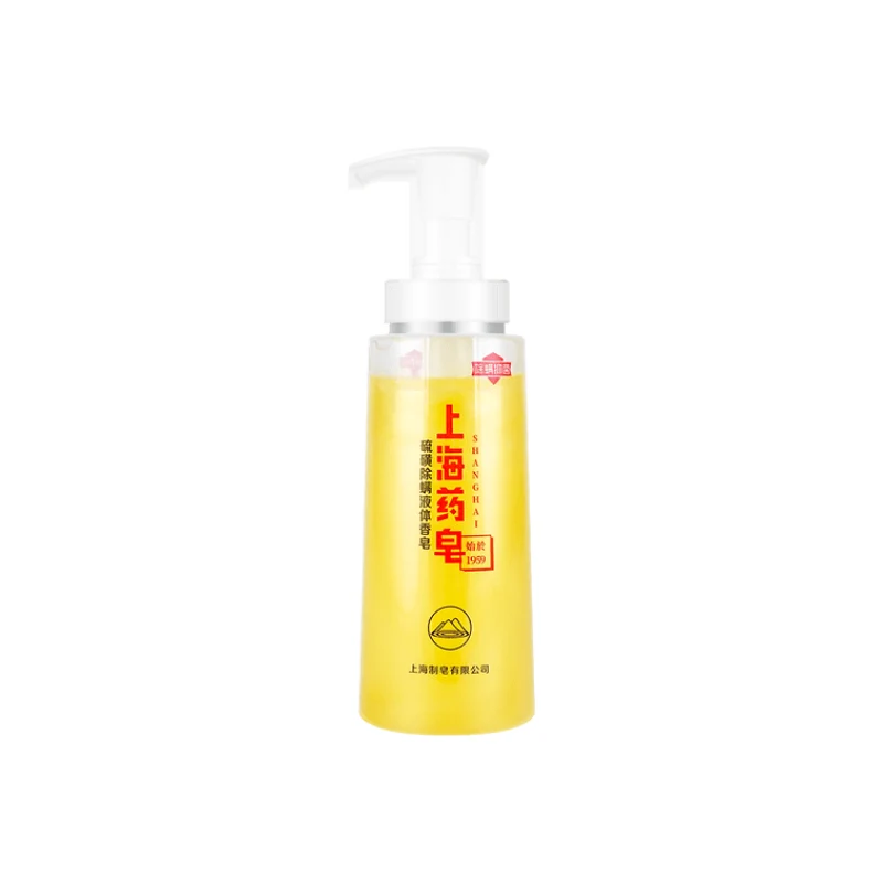 [Self-operated] China Shanghai Medicated Soap Sulfur Anti-mite Liquid Soap Shower Gel 320g Anti-mite and Antibacterial