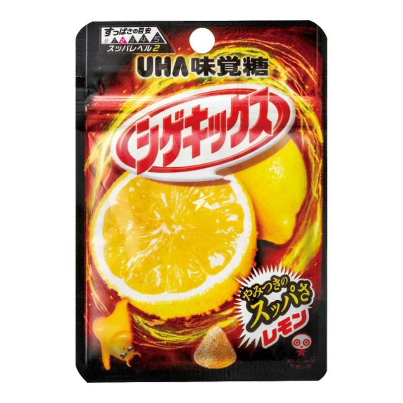 [Self-operated] Japanese UHA Super Sour Gummy Lemon Flavor 20g Triangular Pointy Candy