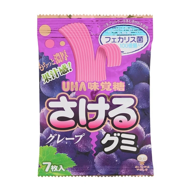 [Self-operated] Japanese UHA Hand-shredded Gummies Qoo Kyoho Grape Flavor 7 pieces