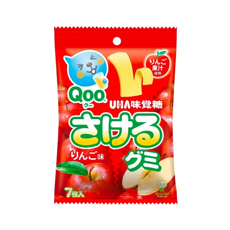 [Self-operated] Japanese UHA Hand-shredded Gummies Qoo Apple Flavor 7 pieces