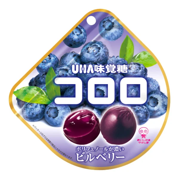 [Self-operated] Japan UHA UHA MIGAKA candy 40g blueberry flavored juice gummies