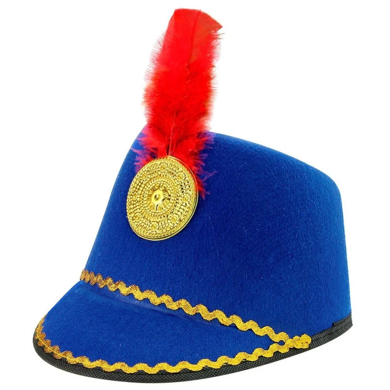 Blauer Majoretten-Hut
