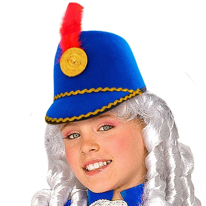 Blauer Majoretten-Hut