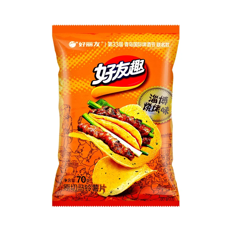 [Self-operated] South Korea ORION Good Friends Original Cut Potato Chips Zibo BBQ Flavor 70g Snack Puffed Food