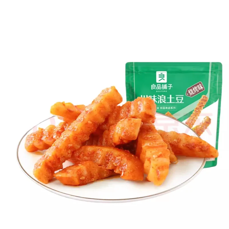 [Self-operated] China BESTORE BESTORE Sichuan Flavored Potatoes 120g BBQ Flavor Potato Sticks Sichuan Flavor Powder Waxy Potato Potato Snacks