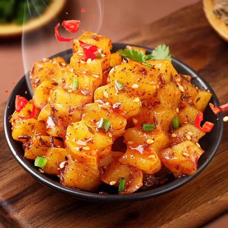 [Self-operated] China BESTORE BESTORE Sichuan Flavored Potatoes 120g BBQ Flavor Potato Sticks Sichuan Flavor Powder Waxy Potato Potato Snacks