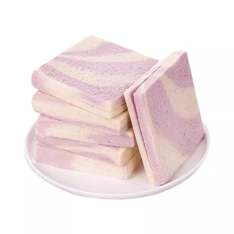 [Self-operated] China Yideli Boundless Rubik's Cube Toast Taro Flavor Sandwich 50g Dim Sum Casual Snacks