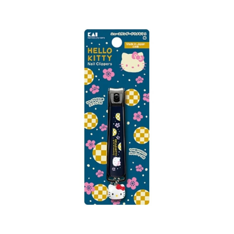 [Self-operated] Japanese KAI Hello Kitty Nail Clippers with Pendant, 1 Pack, Japanese Sakura Style S