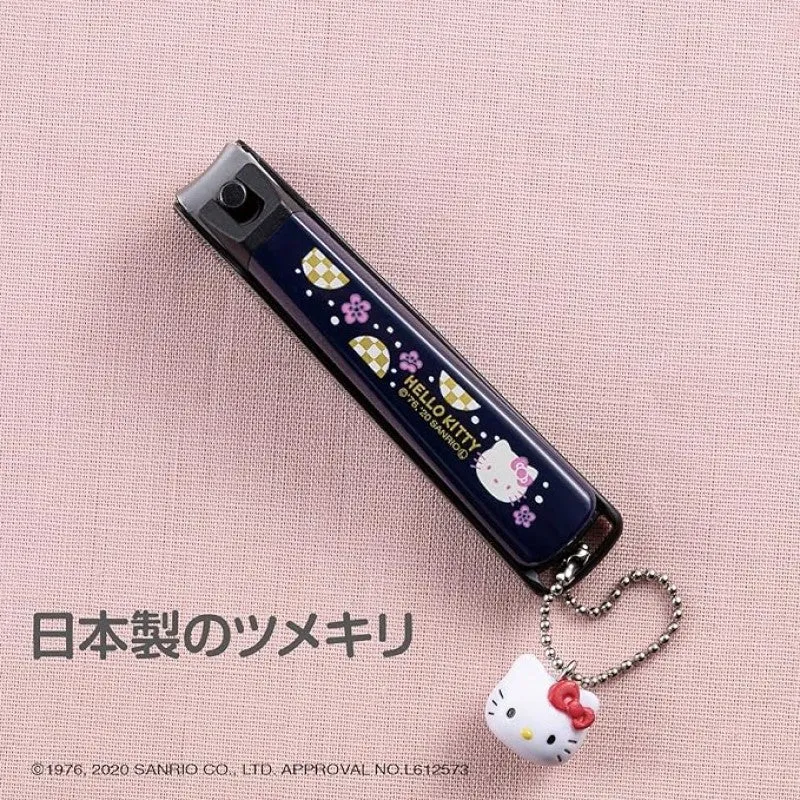 [Self-operated] Japanese KAI Hello Kitty Nail Clippers with Pendant, 1 Pack, Japanese Sakura Style S