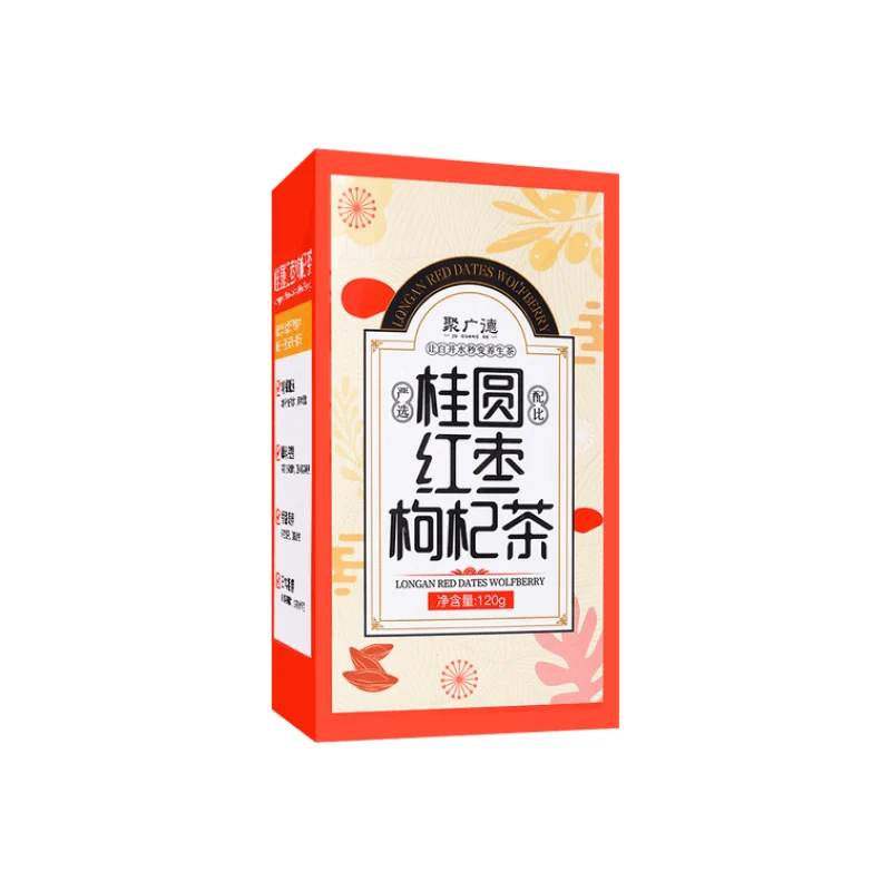 [Self-operated] China Juguangde Red Dates and Wolfberry Tea 120g Individually Packaged Red Dates, Longan and Wolfberry Tea to Replenish Qi and Blood Scented Tea Women’s Health Tea Bags