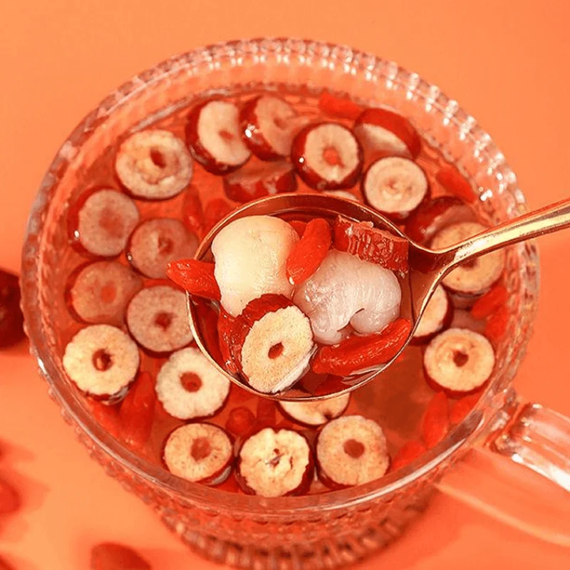 [Self-operated] China Juguangde Red Dates and Wolfberry Tea 120g Individually Packaged Red Dates, Longan and Wolfberry Tea to Replenish Qi and Blood Scented Tea Women’s Health Tea Bags