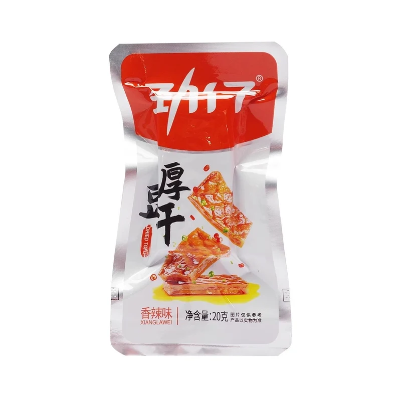 [Self-operated] China Jinzai thick dried tofu 20 packs 400g spicy flavor dried tofu snacks snacks