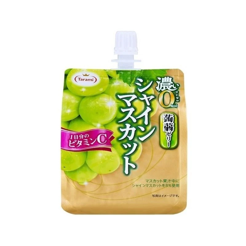 [Self-operated] Japanese Tarami Konjac Suck Jelly Green Grape Flavor 180g 0 Fat 0 Pudding Jelly Snacks