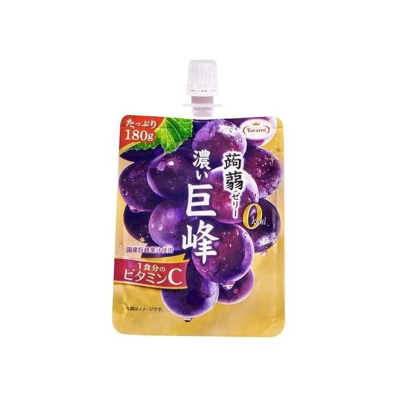 [Self-operated] Japanese Tarami Konjac Suck Jelly Kyoho Grape Flavor 180g 0 Fat 0 Pudding Jelly Snacks
