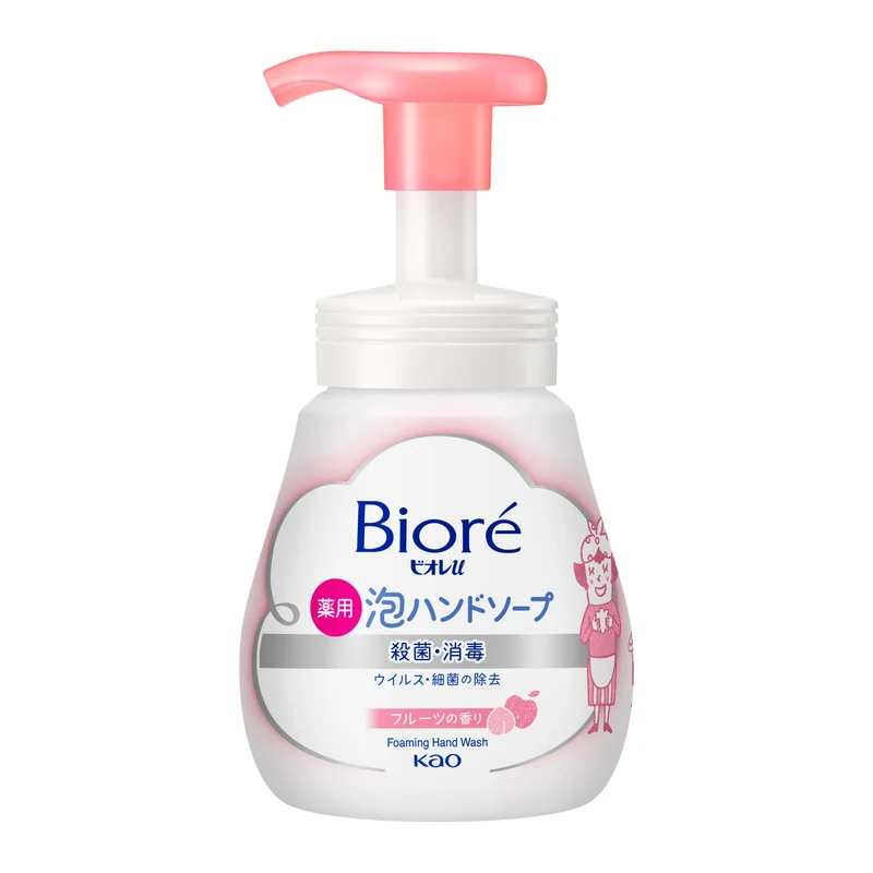 [Self-operated] Japanese KAO Kao BIORE Biore new version of plant weak acid foam hand sanitizer 250ml fruity fragrance