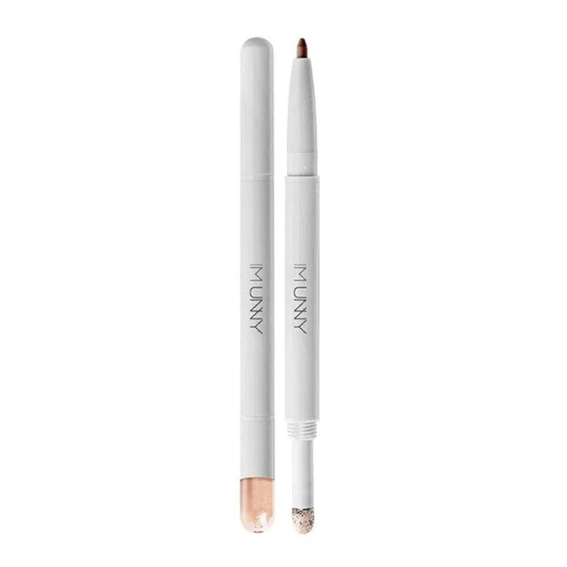 [Self-operated] Korea UNNY double-ended silkworm pen #02 luxury gold 0.7g pearlescent waterproof non-smudge eye shadow stick