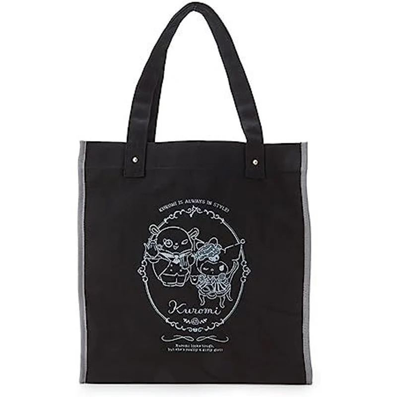 [Self-operated] Japan's Sanrio Dream Girl Series Canvas Side Backpack Kurome Cotton Tote Bag