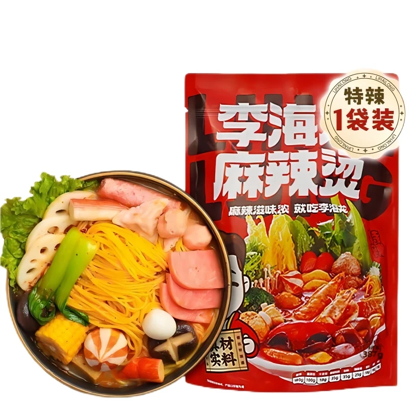 [Self-operated] China Li Hailong Malatang Extra Spicy 387g Northeast Internet celebrity popular Malatang sesame paste soup