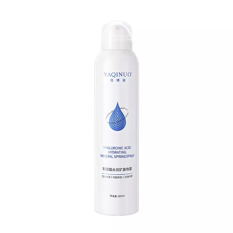 [Self-operated] China YAQINUO Hyaluronic Acid Hydrating Mineral Spray 300ml Large Bottle Hydrating, Soothing, Repairing Toner, Makeup Water