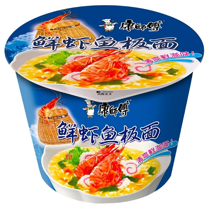 [Self-operated] China MASTER KONG Master Kong Shrimp and Fish Flavor 101g Instant Noodles Late Night Snack Ramen Soup