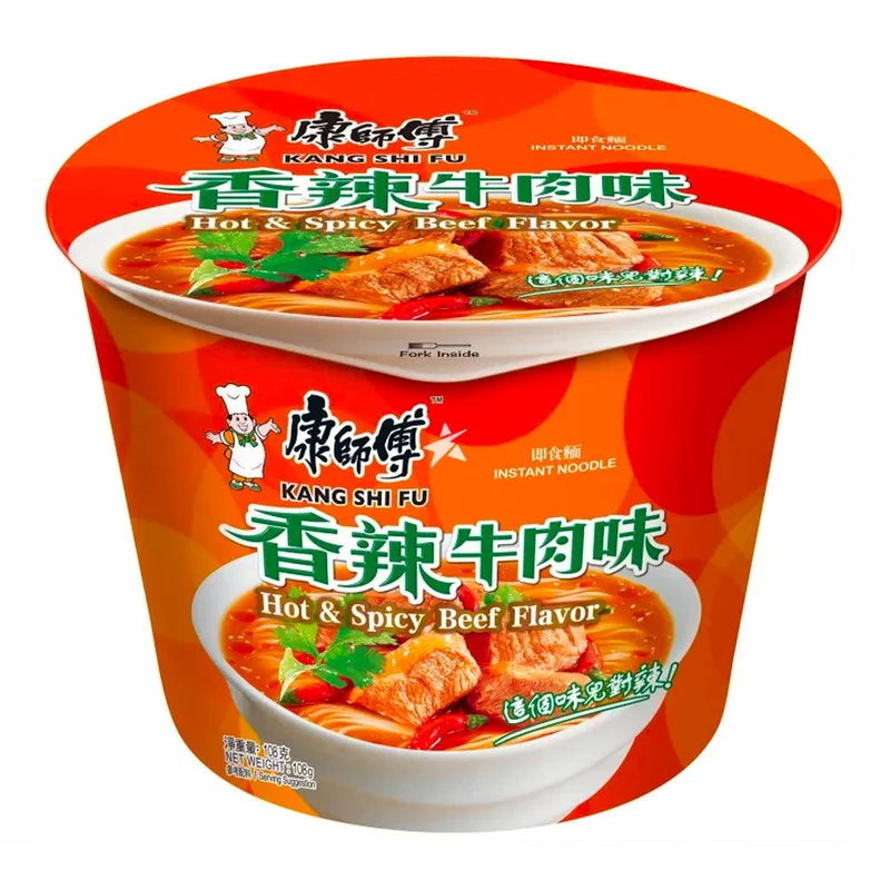[Self-operated] China MASTER KONG Spicy Beef Flavor 108g Instant Noodles Late Night Snack Ramen Soup