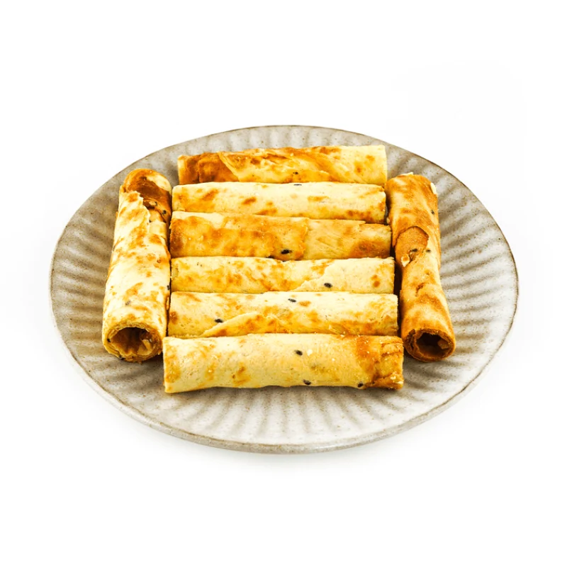[Self-operated] China's I'm Hungry Sandwich Egg Rolls, Filled Cookies, Hazelnut Chocolate Flavor 120g Internet celebrity egg rolls with rich milky flavor, handmade snacks, casual snacks