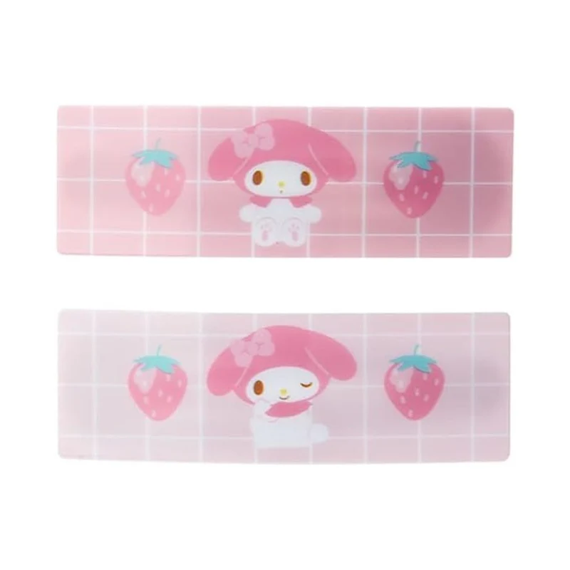 [Self-operated] Japan's Sanrio cute cartoon rectangular hairpin Melody 1 pair of stylish side bangs clip headband hairpin hair accessories