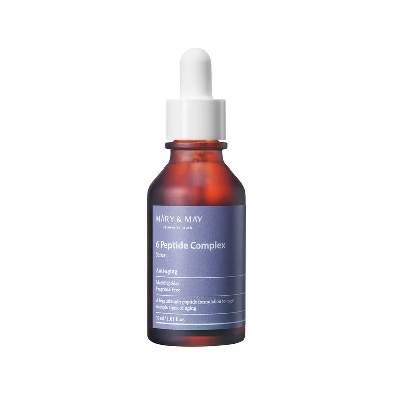 [Self-operated] South Korea's Mary&May Yuyinya Six-Peptide Facial Essence 30ml moisturizes and improves skin, moisturizes, refreshes and is easy to absorb