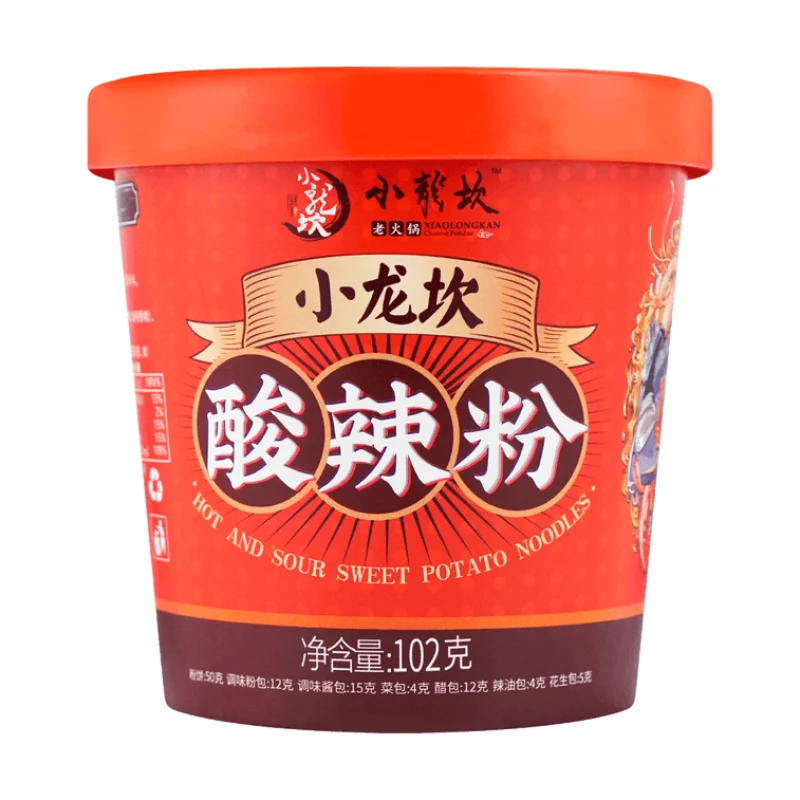 [Self-operated] Chinese Xiaolongkan Hot and Sour Noodles 102g Non-fried sweet potato vermicelli sour and refreshing, appetizing and satisfying to satisfy cravings
