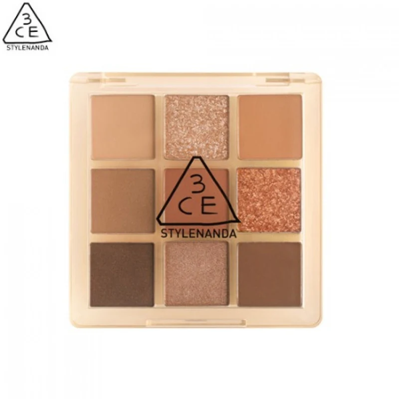 [Self-operated] South Korea 3CE Sanxiyu MOOD RECIPE 9-color multi-functional eye shadow palette 8.5g BUTTER CREAM butter disk