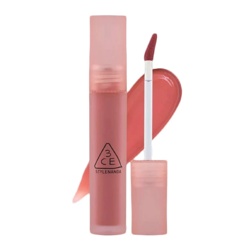 [Self-operated] South Korea 3CE Sanxi Jade Water Mist Lip Gloss 4.6g #Chasing Rose White Peach Rose Gray Pink Water Glossy Matte Lip Gloss Moisturizing and Long-lasting