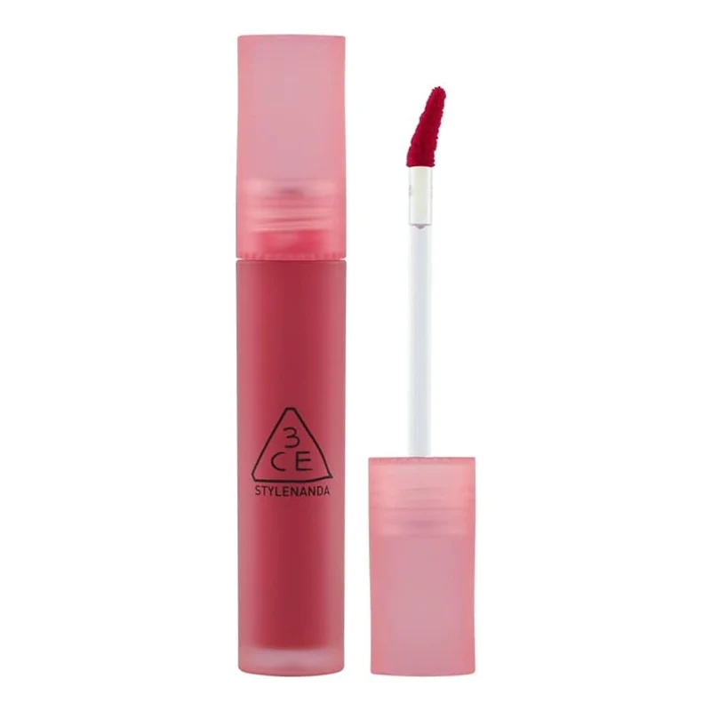 [Self-operated] South Korea 3CE Sanxi Jade Water Mist Lip Gloss 4.6g #Spot Player Cherry Color Purple Tone Water Glow Matte Lip Gloss Moisturizing and Long-lasting