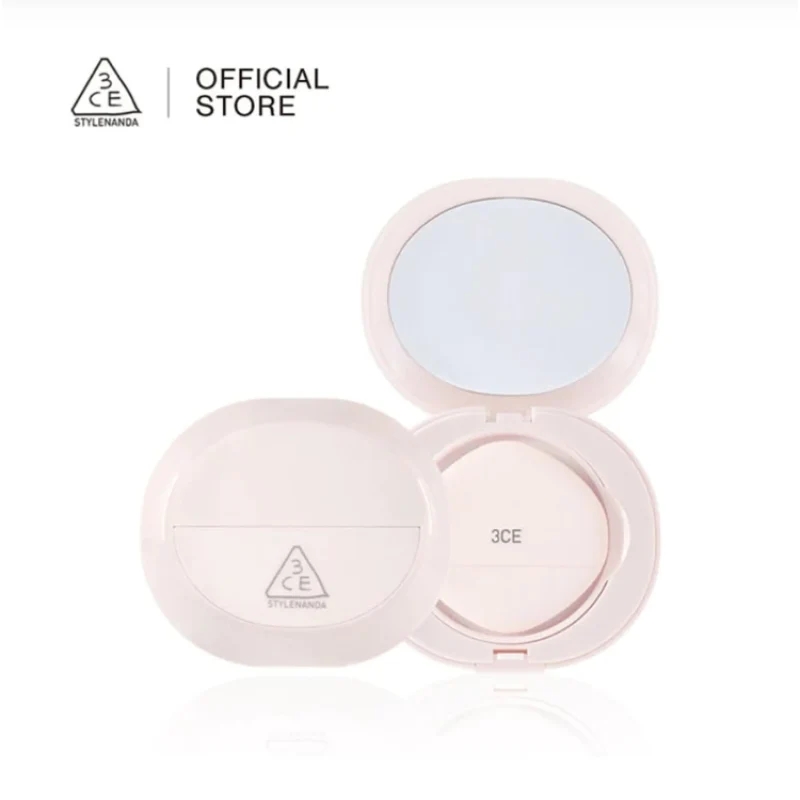 [Self-operated] South Korea 3CE Sanxi Jade Bare Cover Cushion Light and Moisturizing Powder Cushion #P01 15g Light and long-lasting makeup concealer, invisible pores, transparent shimmer, adjusts skin tone
