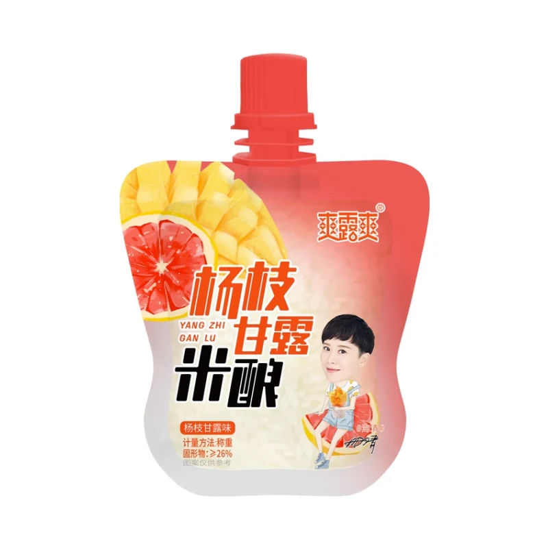 [Self-operated] Chinese Shuanglu Shuang rice fermented rice wine Yangzhi Ganlu 110g 0 fat meal replacement satiety snacks fruity bagged sweet rice fermented rice