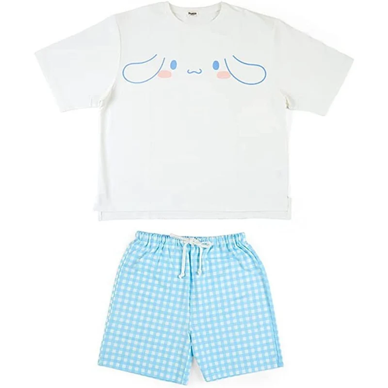 [Self-operated] Japanese Sanrio cartoon short T-shorts home clothes Yugui Dog ML, loose and comfortable, suitable for heights 154cm-165cm