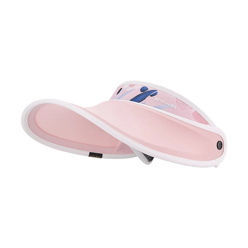 [Self-operated] China Beneunder Jiaoxia Tianji series empty top sun hat, UV protection outdoor sports empty top sun hat, adjustable type, water anemone powder, 1 UPF50+ tennis hat to protect the sun, light and breathable