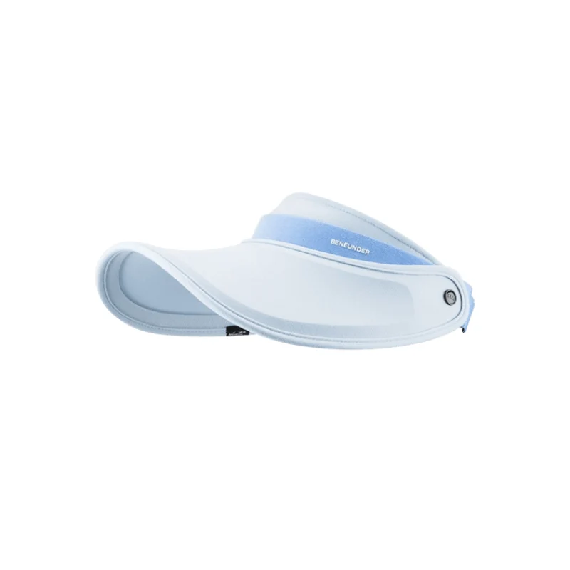 [Self-operated] China Beneunder Jiaoxia Tianji series distant view sun protection hat UV-proof outdoor sports empty top hat sun hat adjustable model haze blue 1 UPF50+ tennis hat to block the sun, light and breathable