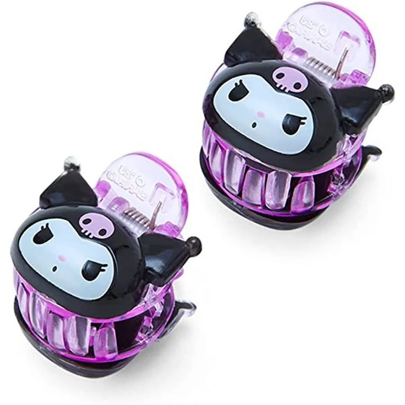 [Self-operated] Japan's Sanrio Jelly Shark Clips Kuromi Style 1 Pair Small Clips with Cards on the Back of the Head