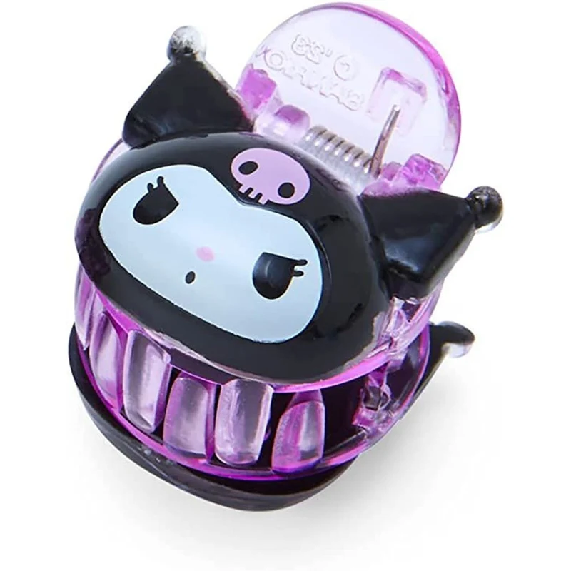 [Self-operated] Japan's Sanrio Jelly Shark Clips Kuromi Style 1 Pair Small Clips with Cards on the Back of the Head