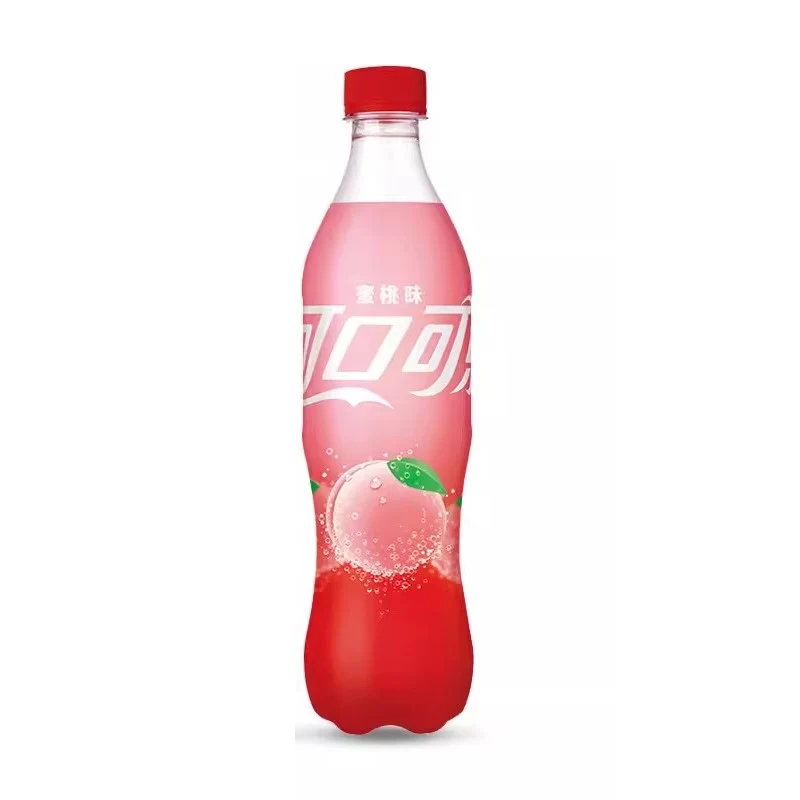 [Self-operated] American Coca-Cola Flavor Series Peach Flavored Coke Soda 500ml Summer Fruity Carbonated Drink