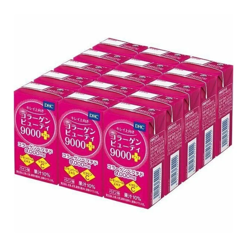 [Self-operated] Japan DHC High Efficiency Collagen Beauty Drink 9000mg 125ml*15 boxes Fruity Collagen Peptide Oral Liquid