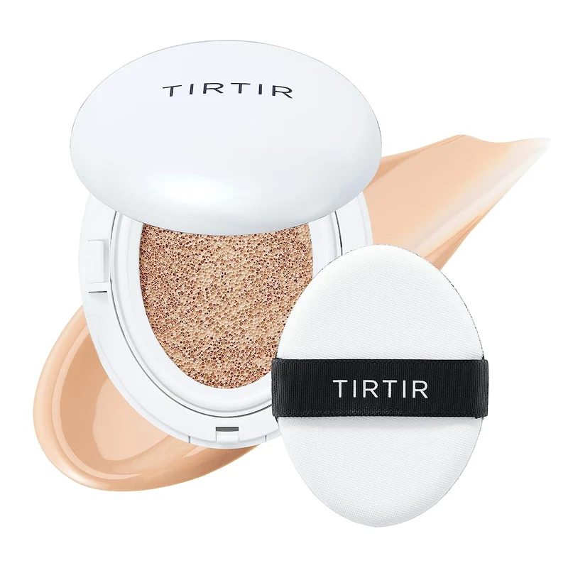 [Self-operated] Korean TIRTIR Silky Glowing Cushion #21 Ivory White Suitable for Natural White Skin 18g 24-hour Moisturizing and Concealing Cushion Foundation