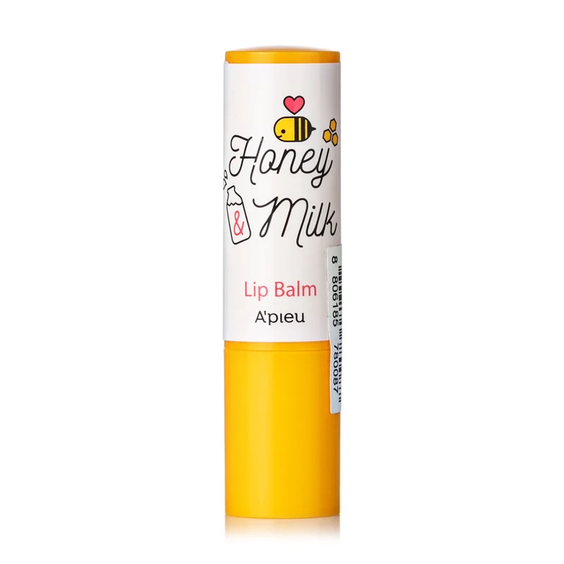 [Self-operated] South Korea's A'PIEU Honey Milk Lip Balm 3.3g Say goodbye to dead skin, fade lip lines, moisturize and moisturize