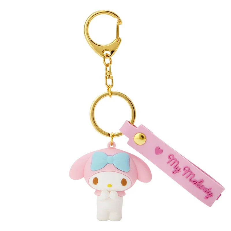 [Self-operated] Japan Sanrio three-dimensional silicone keychain Melody model 1 pack bag keychain pendant pendant